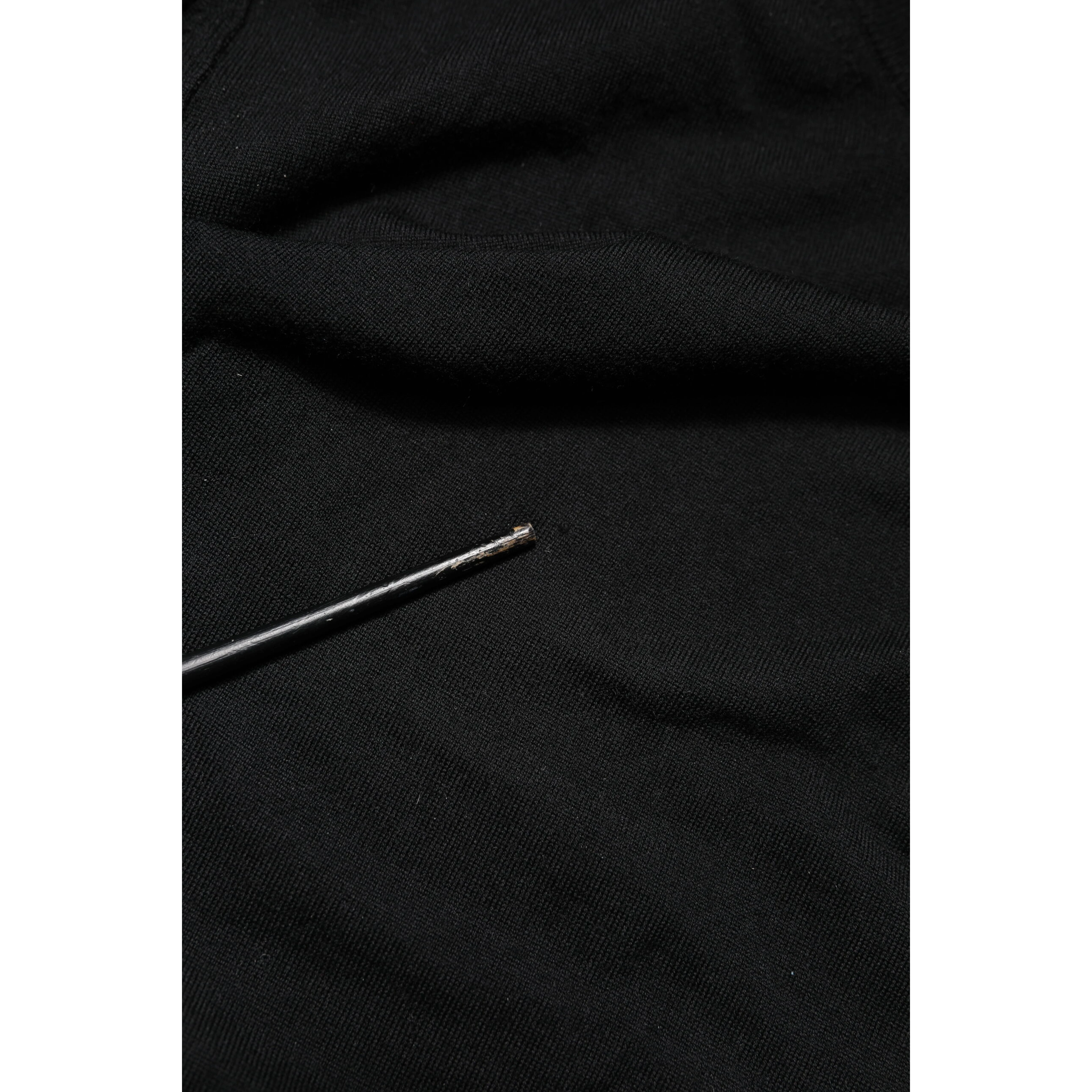 Black Long Sleeve Crew Neck Pullover Sweater