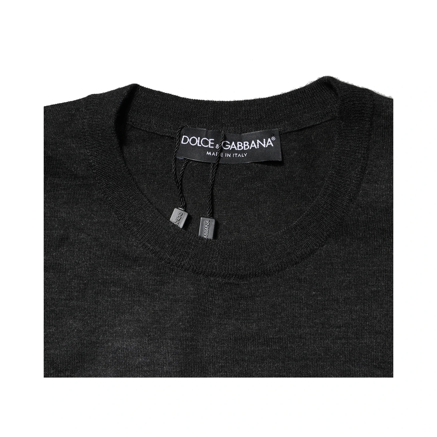 Gray Cashmere Crew Neck Sweatshirt Sweater