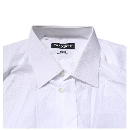 White MARTINI Long Sleeves Men Formal Shirt