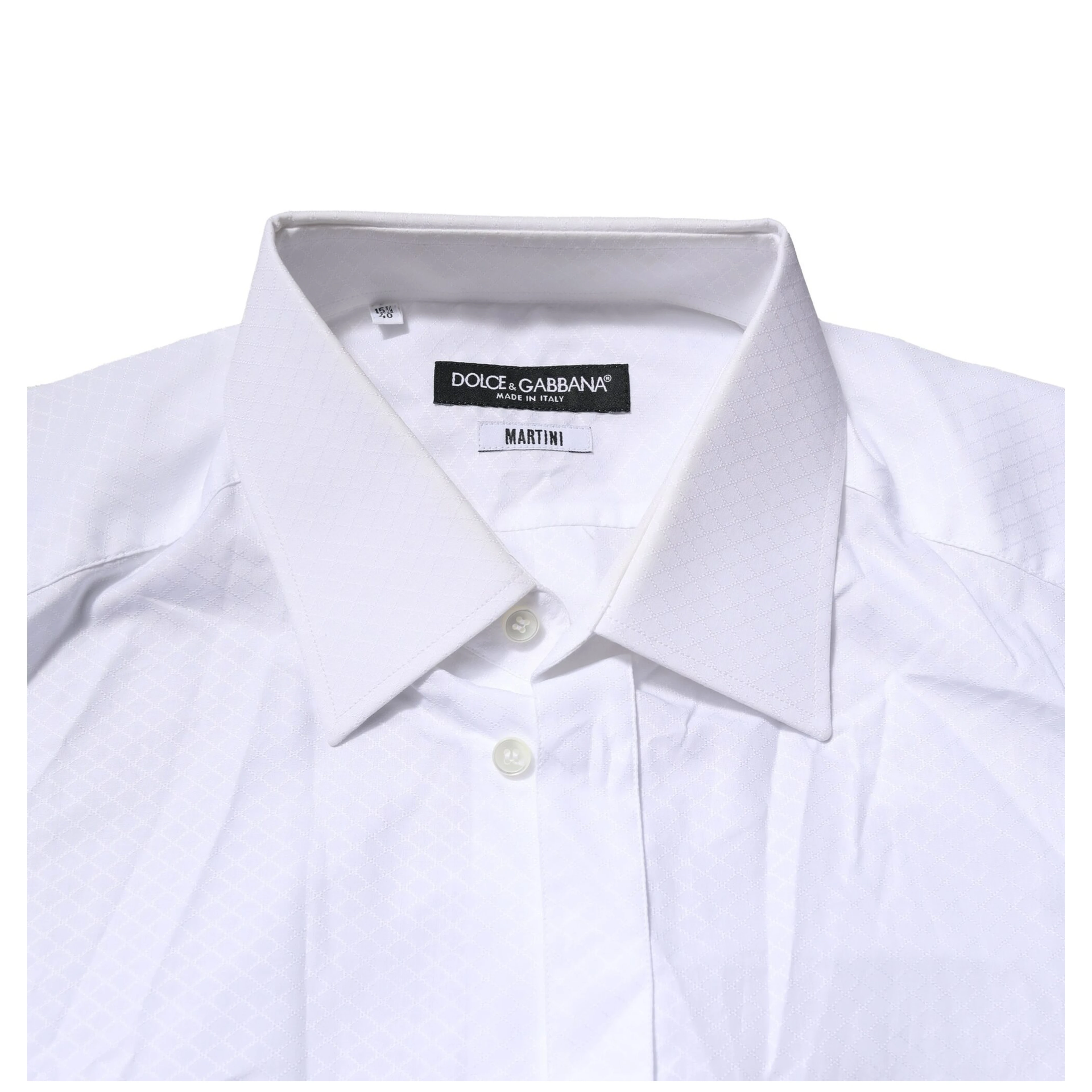 White MARTINI Long Sleeves Men Formal Shirt