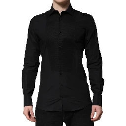 Black GOLD Long Sleeves Dress Formal Shirt