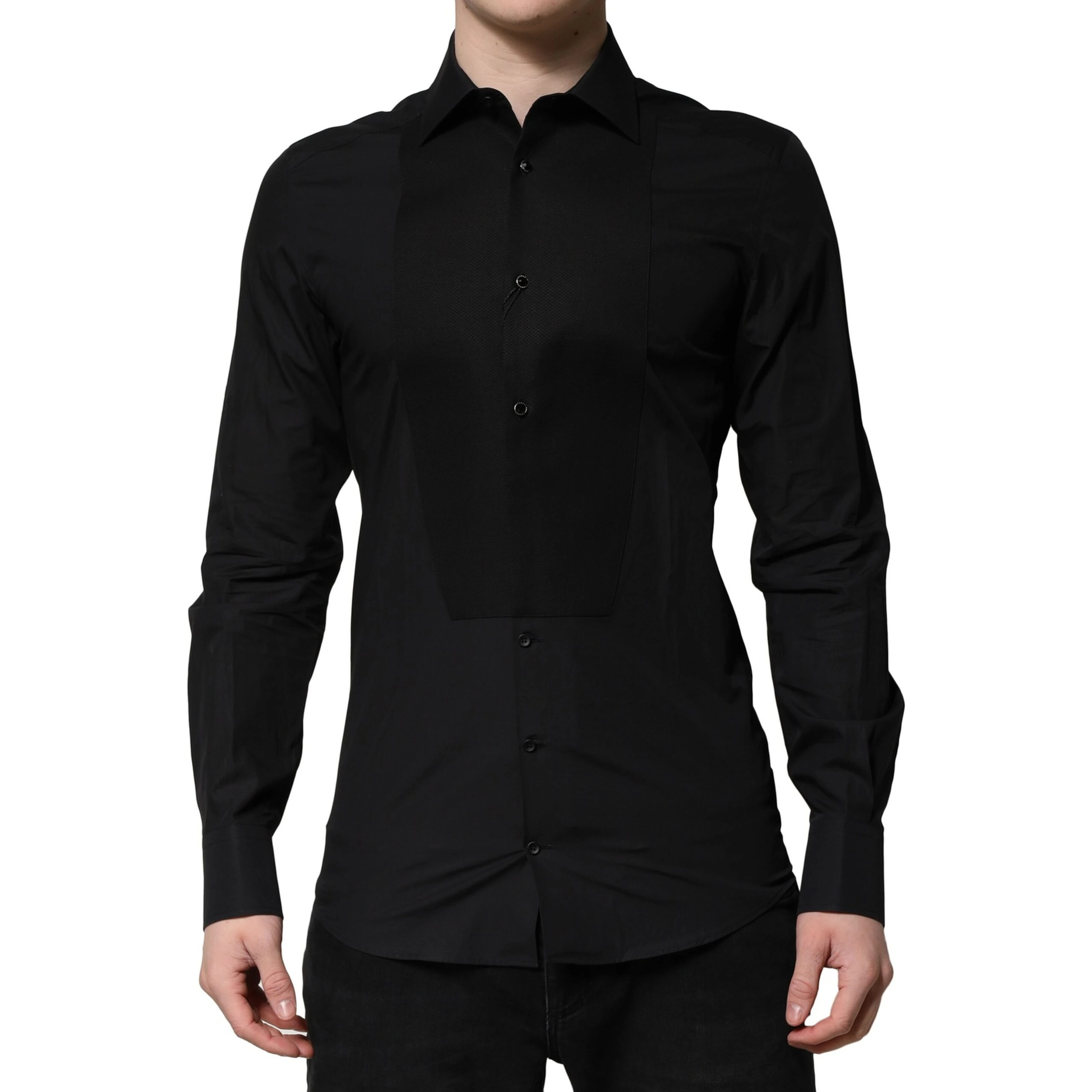 Black GOLD Long Sleeves Dress Formal Shirt