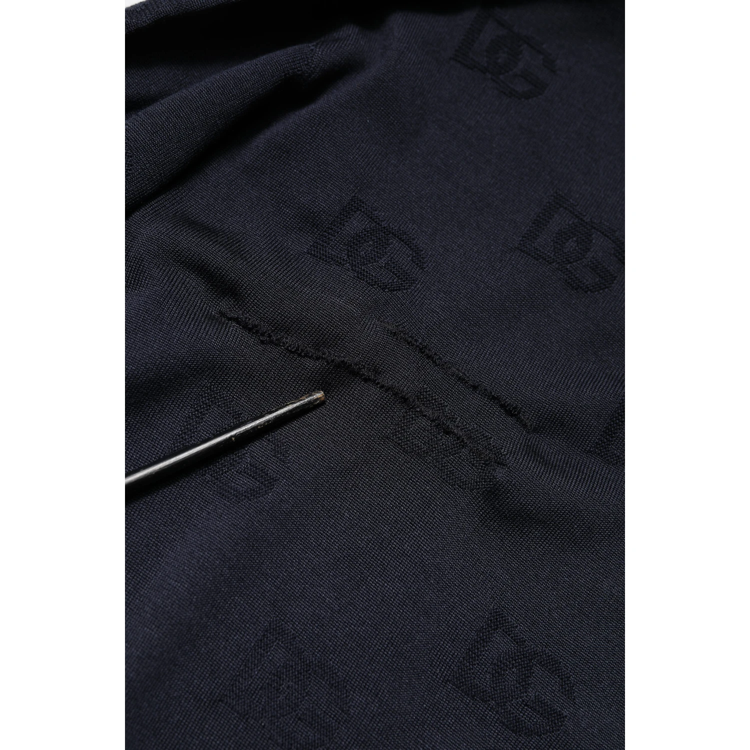 Black Silk Crew Neck Sweatshirt Sweater