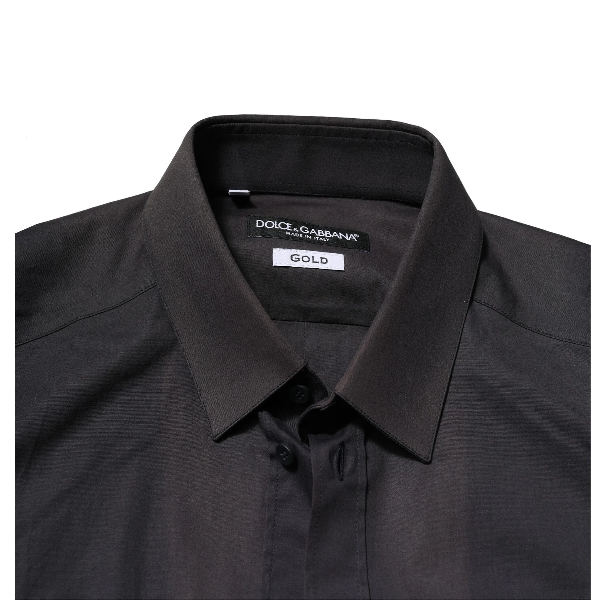 Blue Cotton GOLD Long Sleeves Formal Shirt