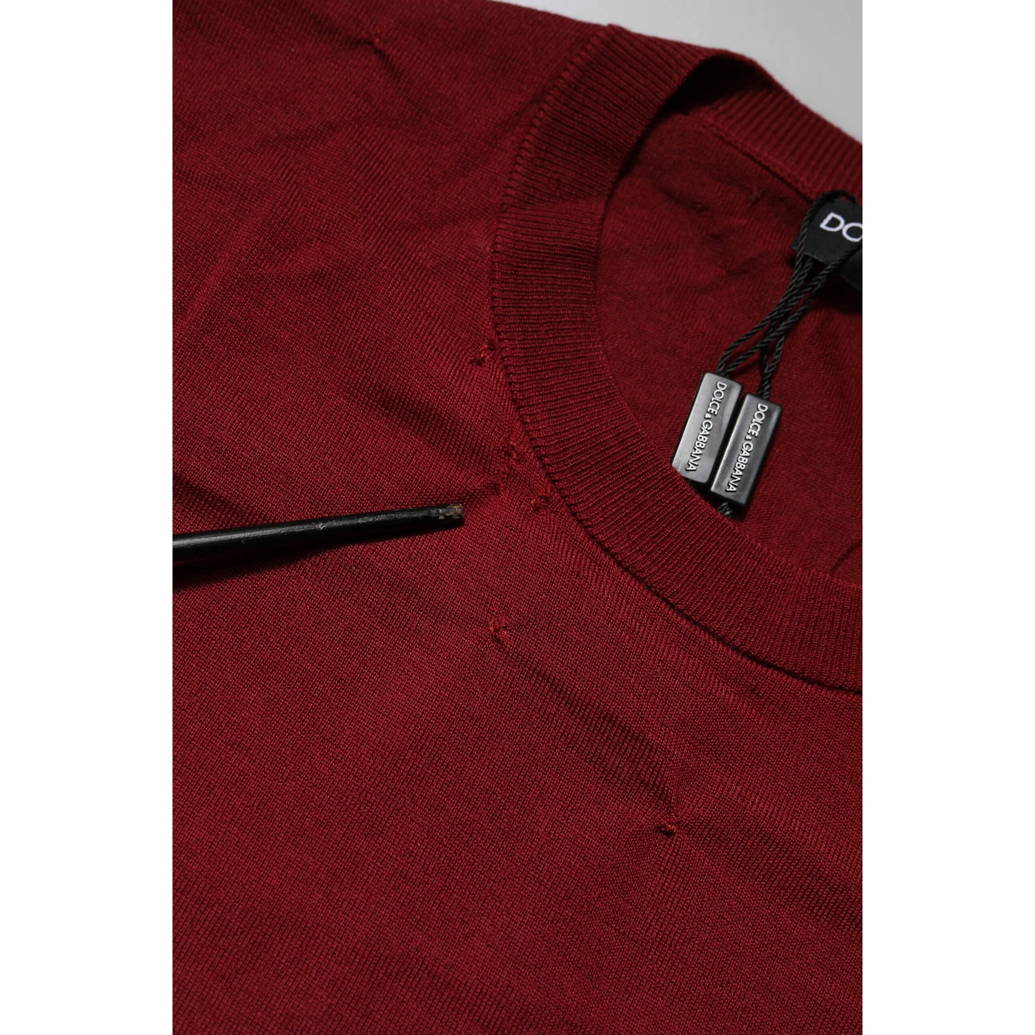 Maroon Cashmere Crew Neck Sweatshirt Sweater