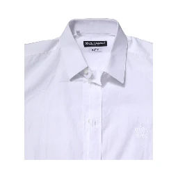 White MARTINI Long Sleeves Men Formal Shirt