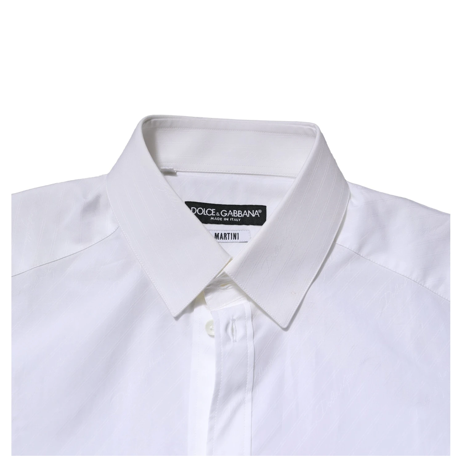 White MARTINI Long Sleeves Dress Formal Shirt