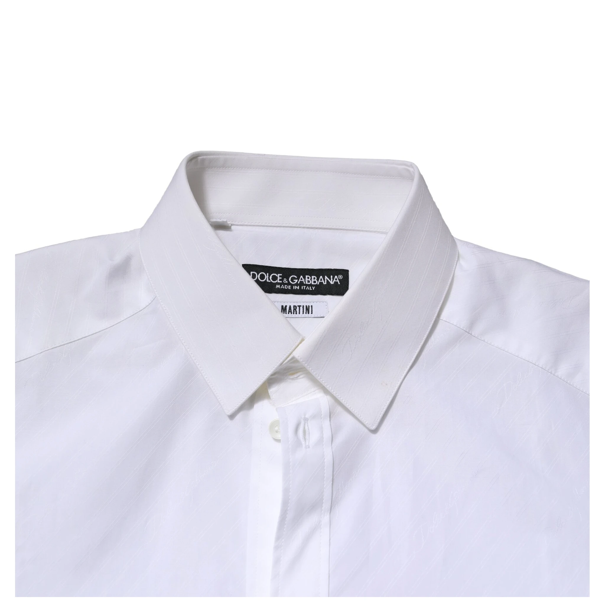 White MARTINI Long Sleeves Dress Formal Shirt
