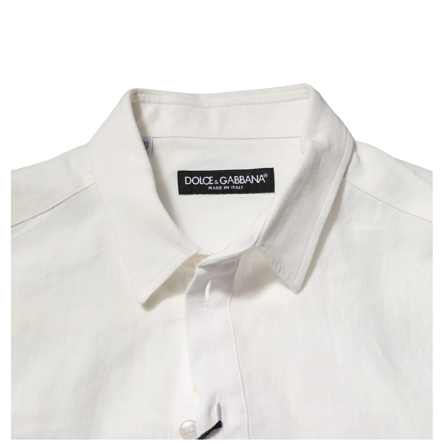 White DG Crown Embellish Dress Formal Shirt