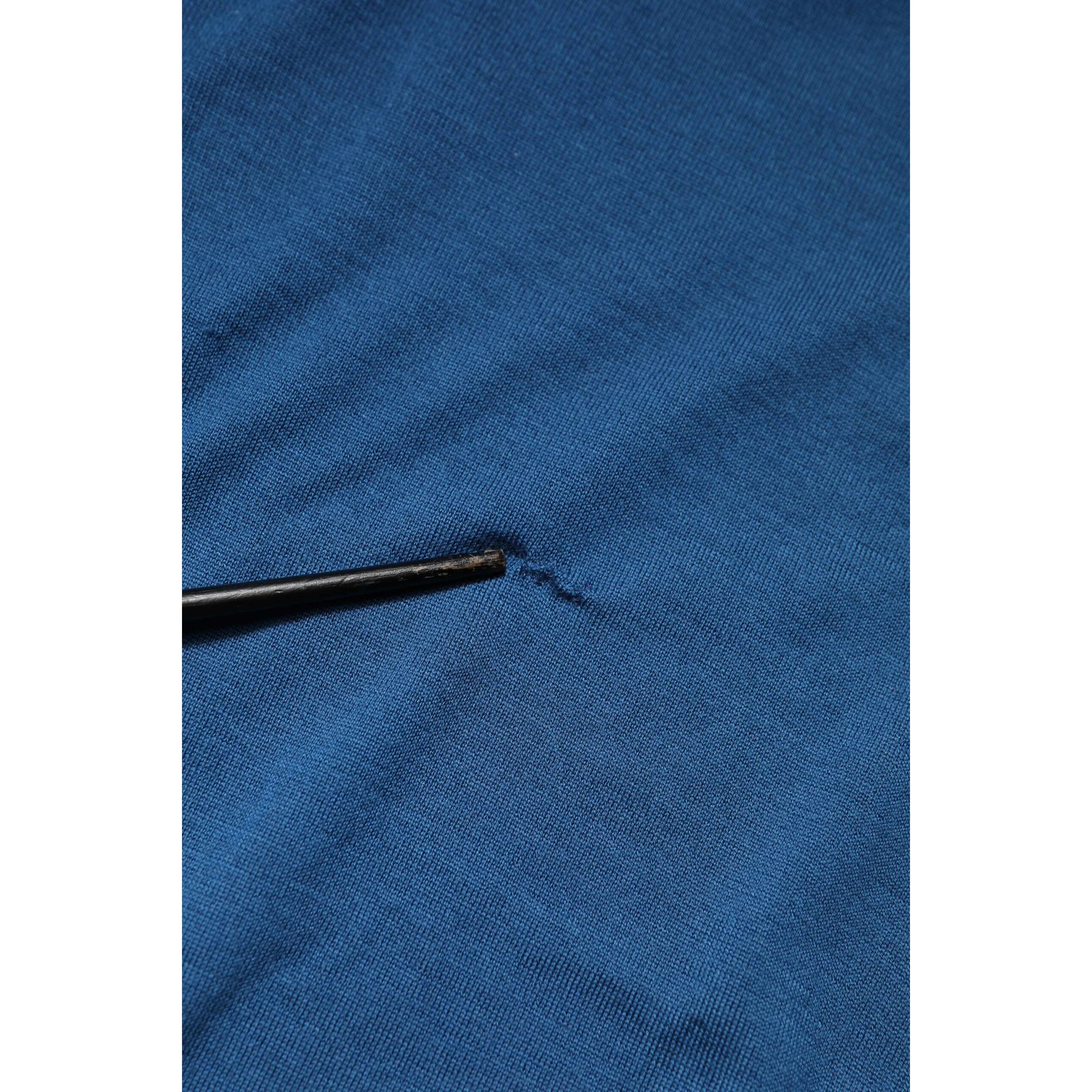 Blue Cashmere Crew Neck Sweatshirt Sweater