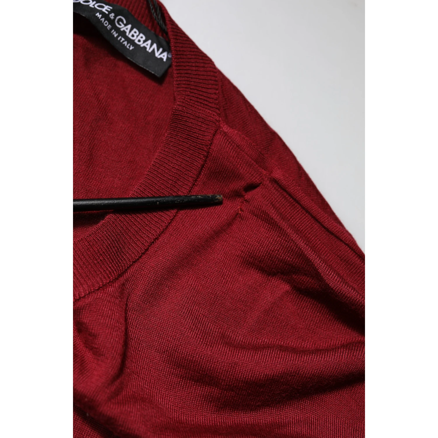 Maroon Cashmere Crew Neck Sweatshirt Sweater