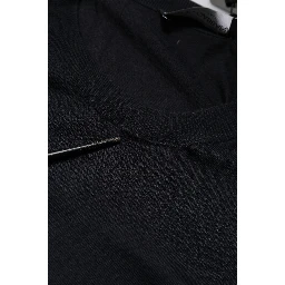 Black Long Sleeve CrewNeck Pullover Sweater
