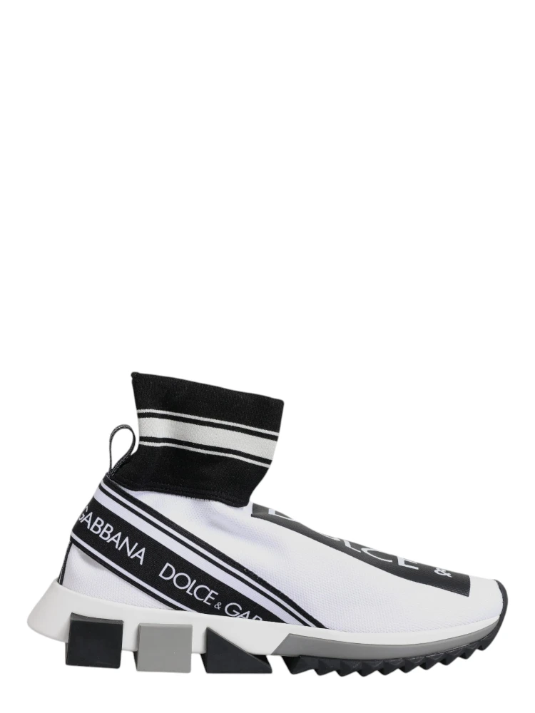 White Black Sorrento Socks Sneakers Shoes