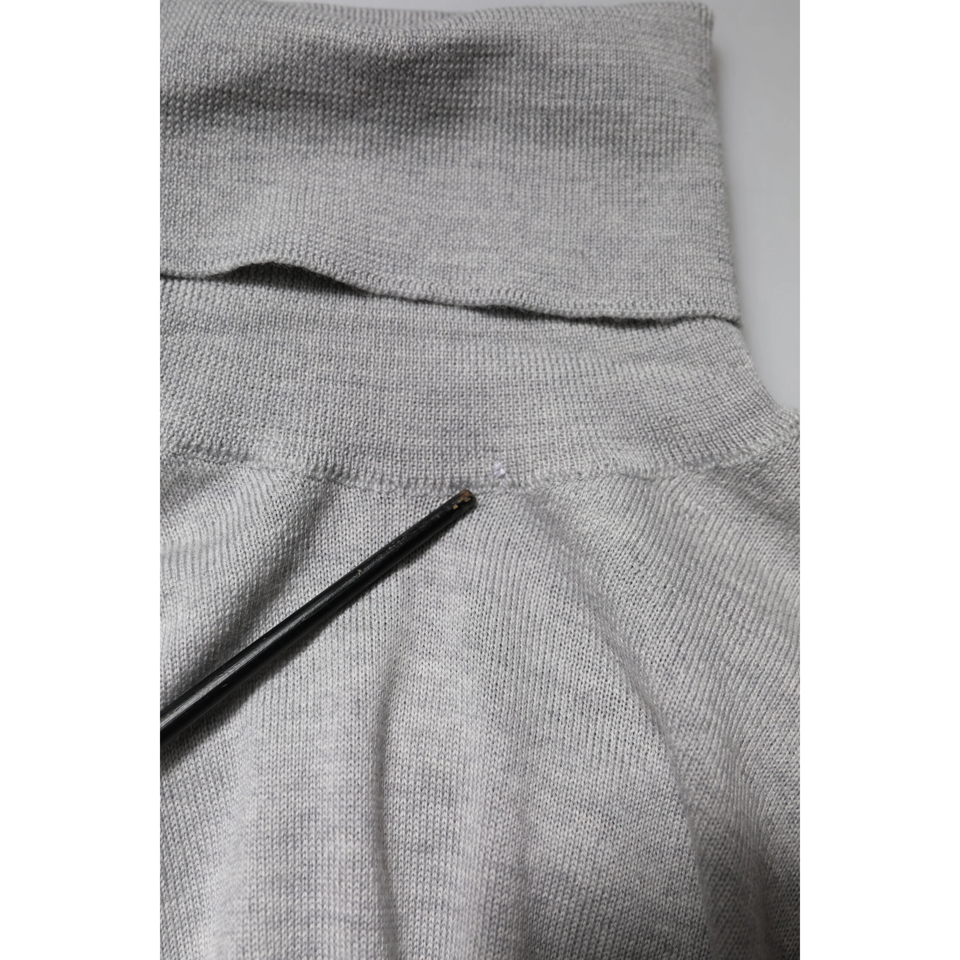 Gray Long Sleeve Turtleneck Pullover Sweater