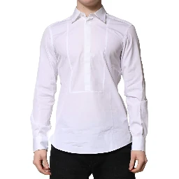 White Poplin Cotton Formal Men Dress Shirt