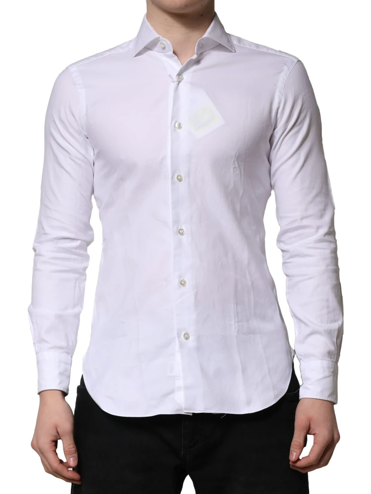 White Long Sleeves Collared Dress Formal Shirt alternative