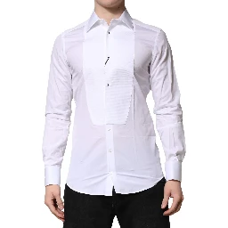 White GOLD Crown Cotton Dress Formal Shirt