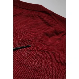 Maroon Cashmere Crew Neck Sweatshirt Sweater
