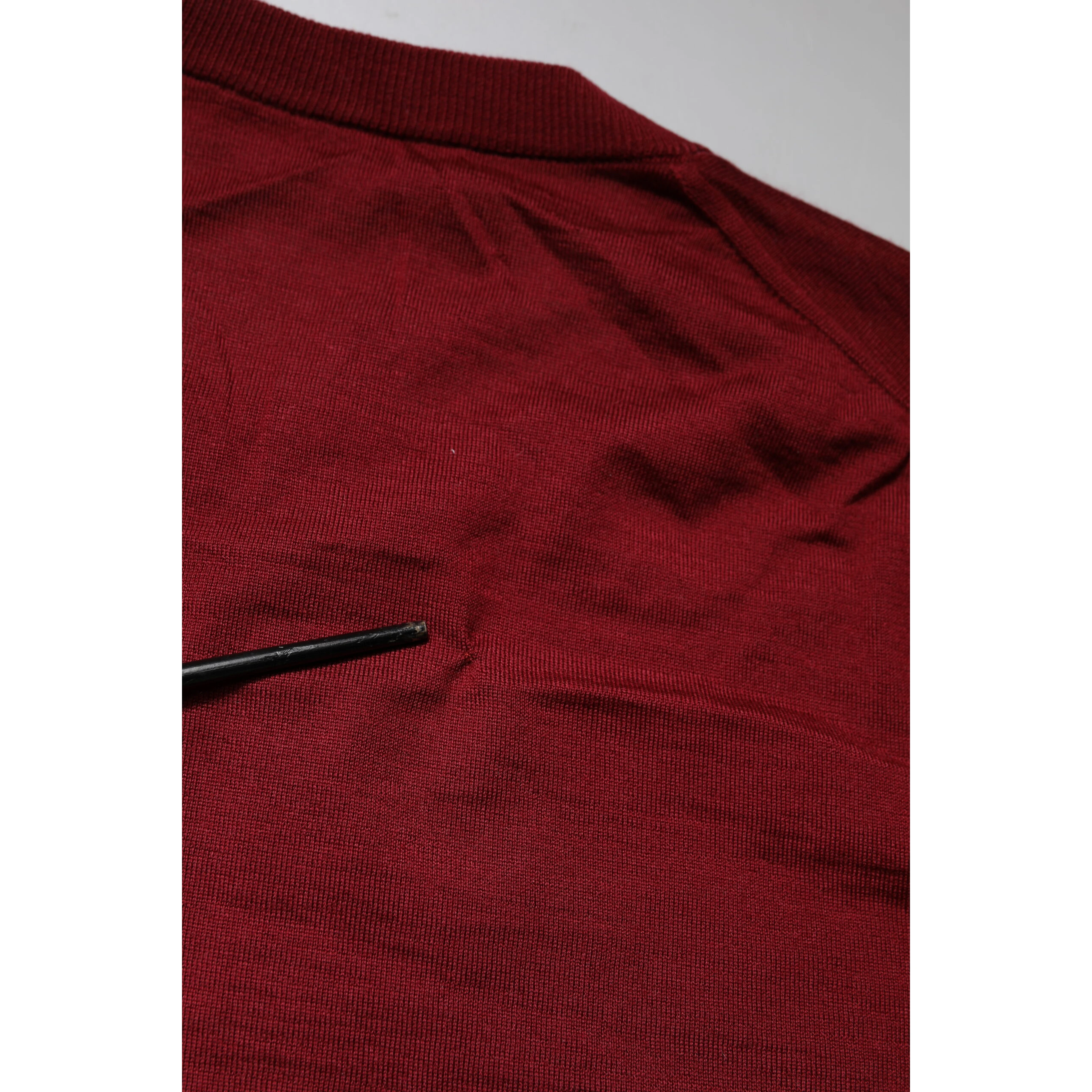 Maroon Cashmere Crew Neck Sweatshirt Sweater