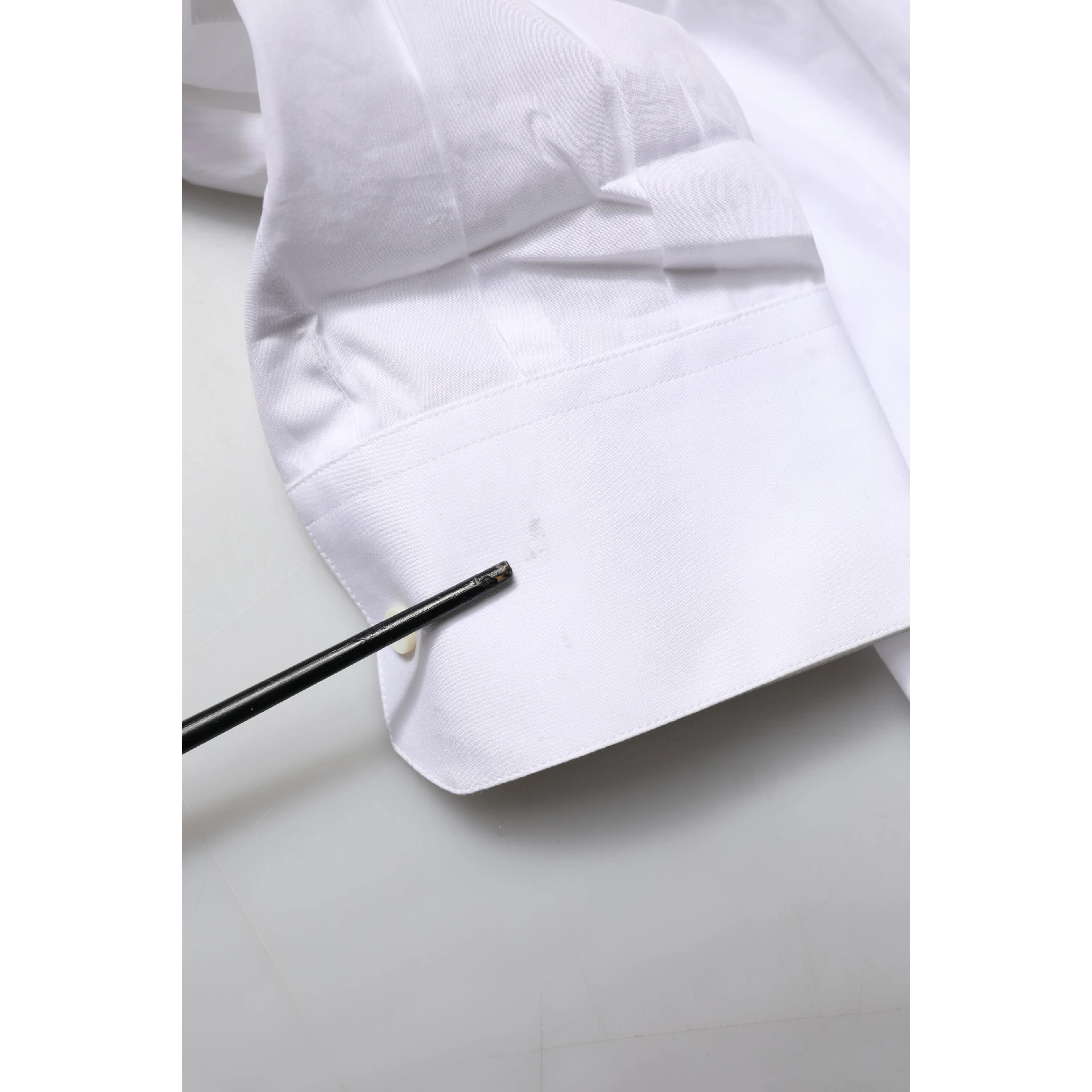 White GOLD Bib Poplin Dress Men Formal Shirt