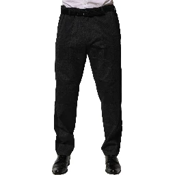 Black Cotton Dress Slim Formal Pants