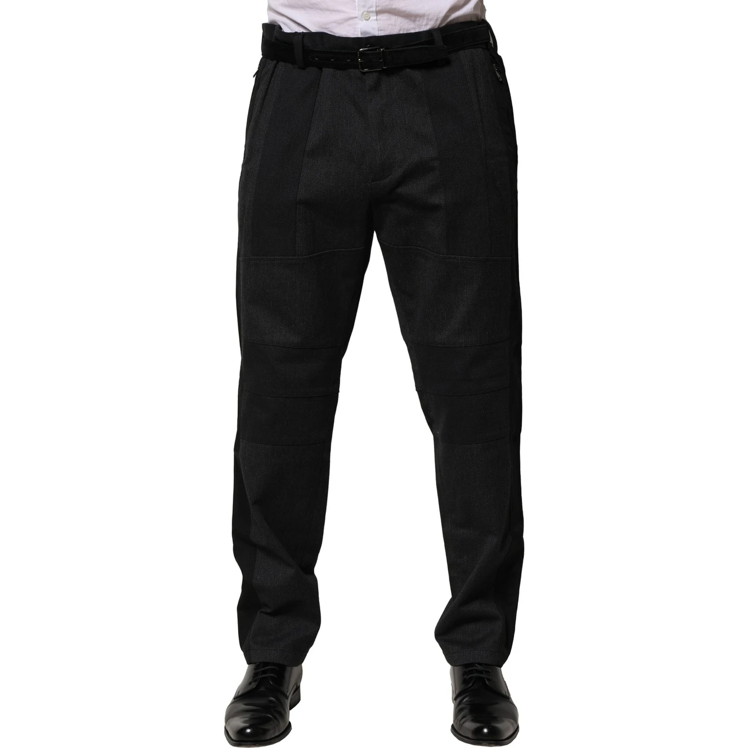 Black Cotton Dress Slim Formal Pants