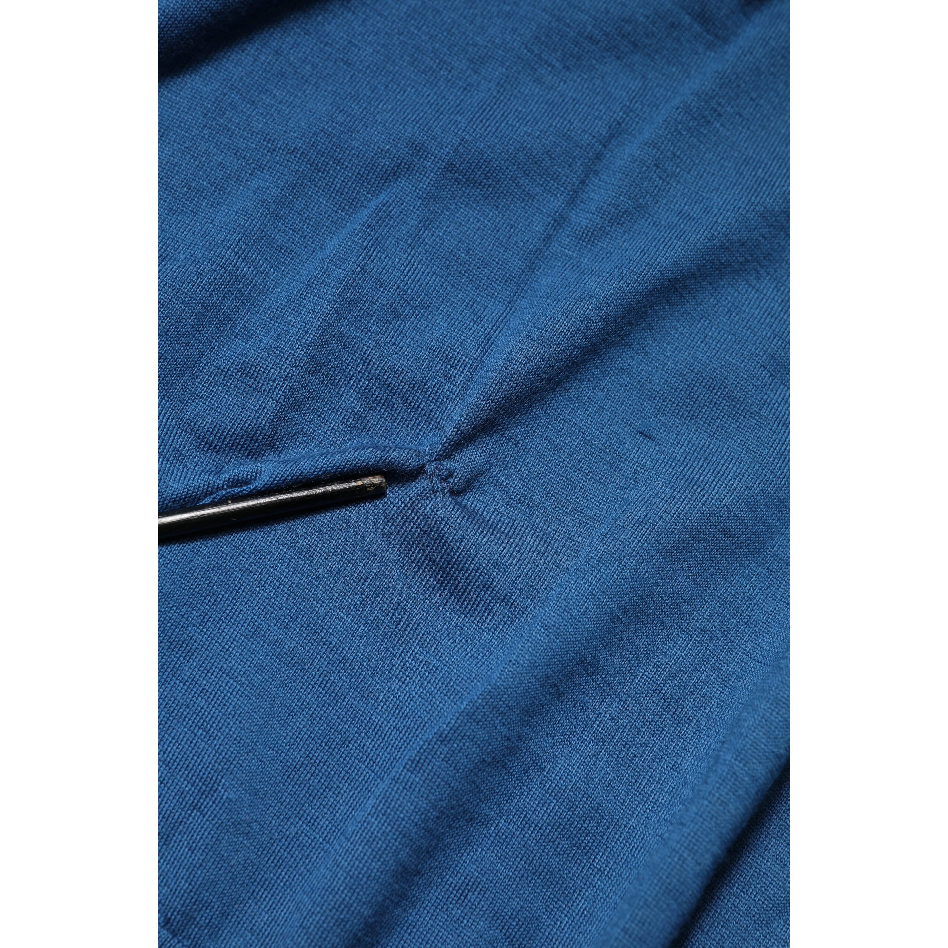 Blue Cashmere Crew Neck Sweatshirt Sweater