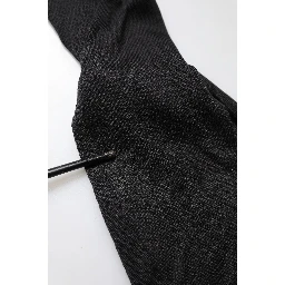 Black Cotton DG Logo Men Sweatshirt Sweater