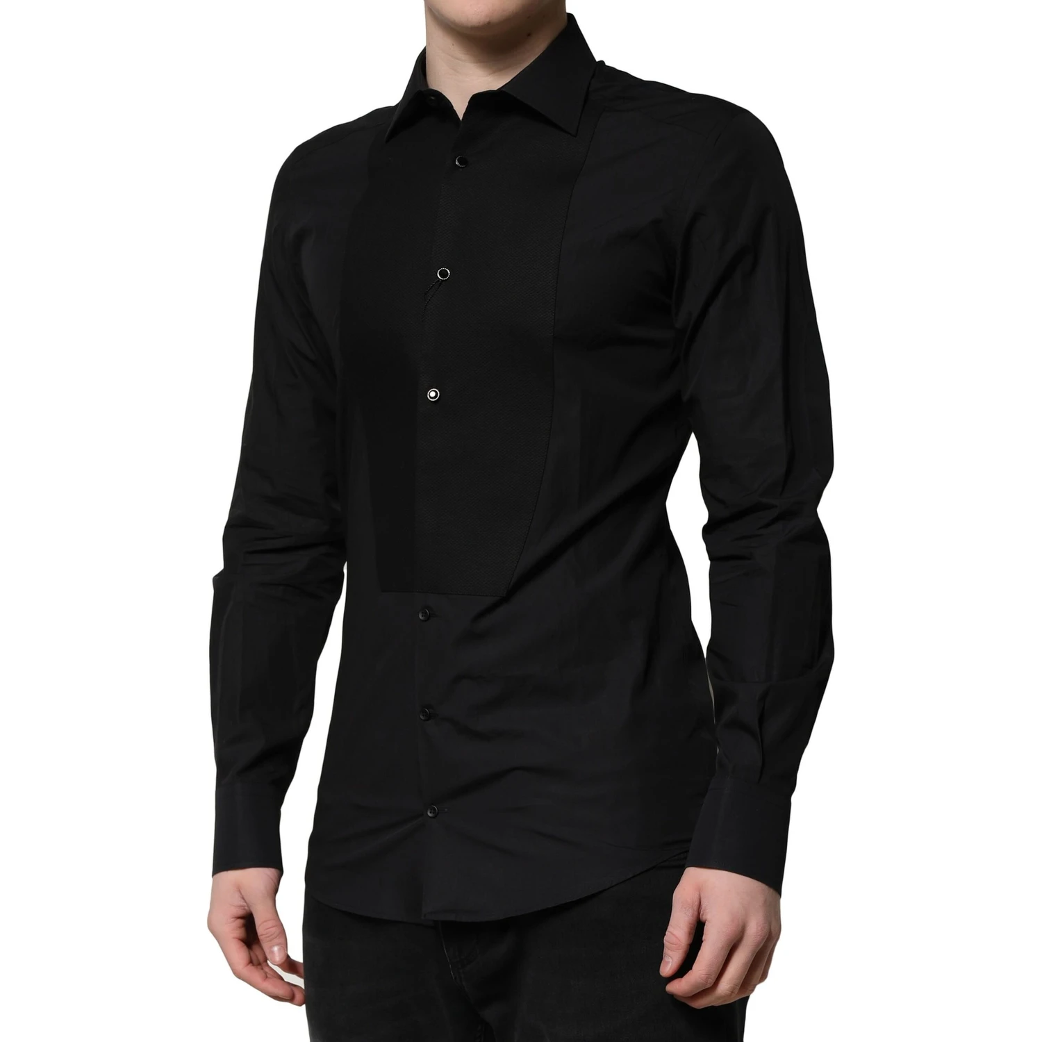 Black GOLD Long Sleeves Dress Formal Shirt