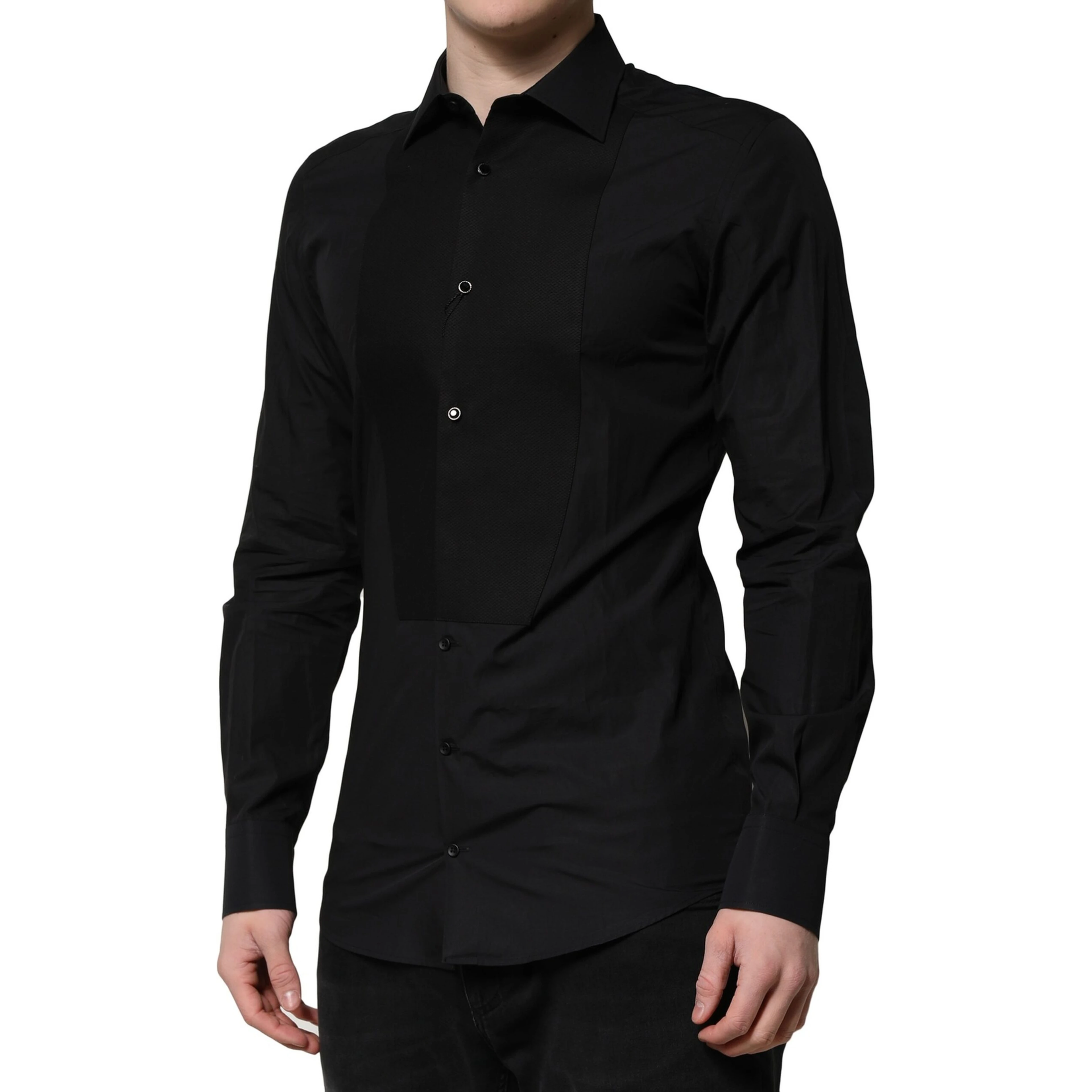 Black GOLD Long Sleeves Dress Formal Shirt