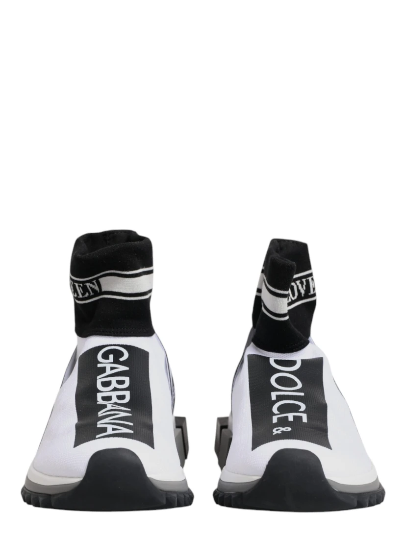 White Black Sorrento Socks Sneakers Shoes