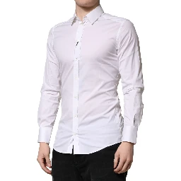White GOLD Cotton Men Dress Formal Shirt
