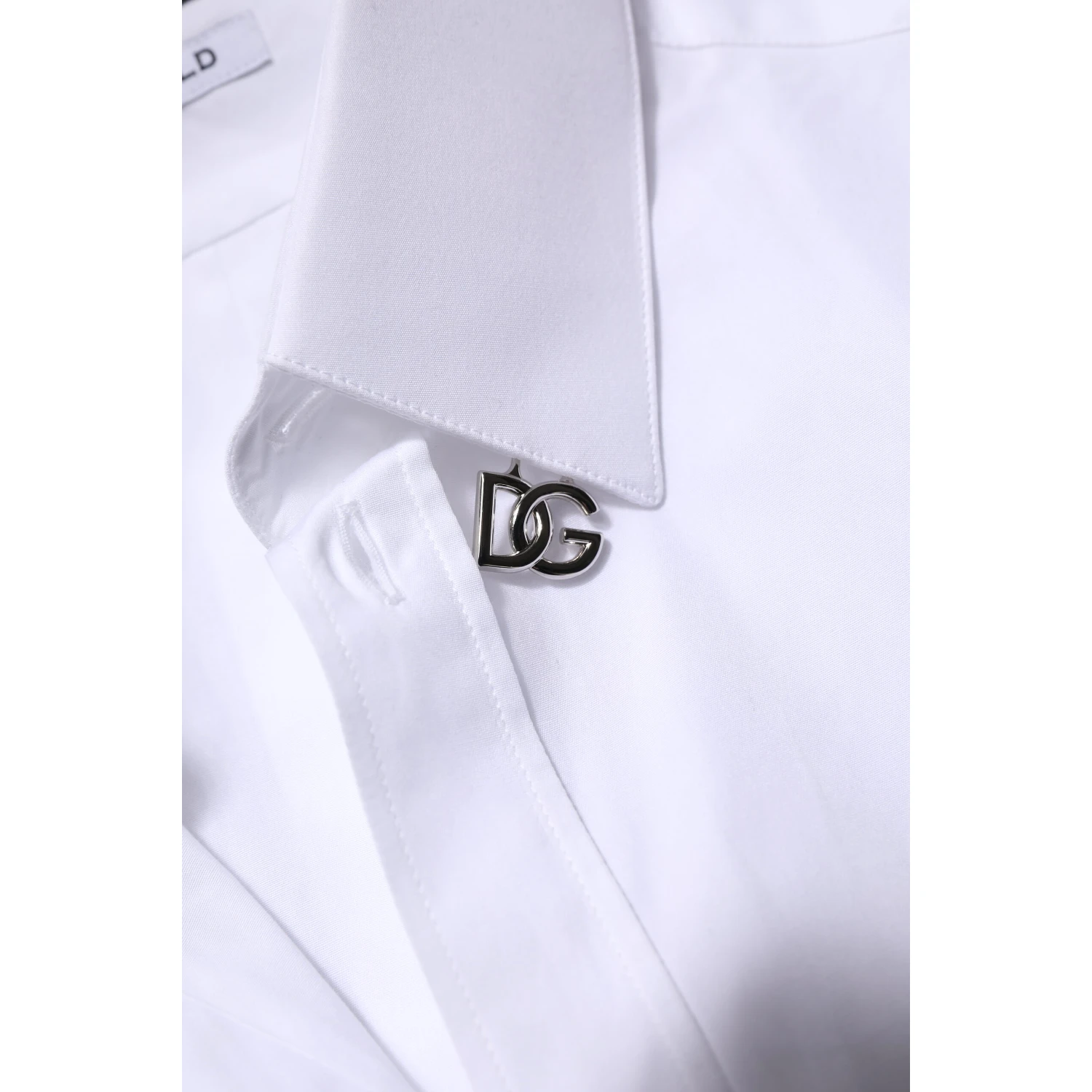 White Cotton GOLD Long Sleeves Formal Shirt