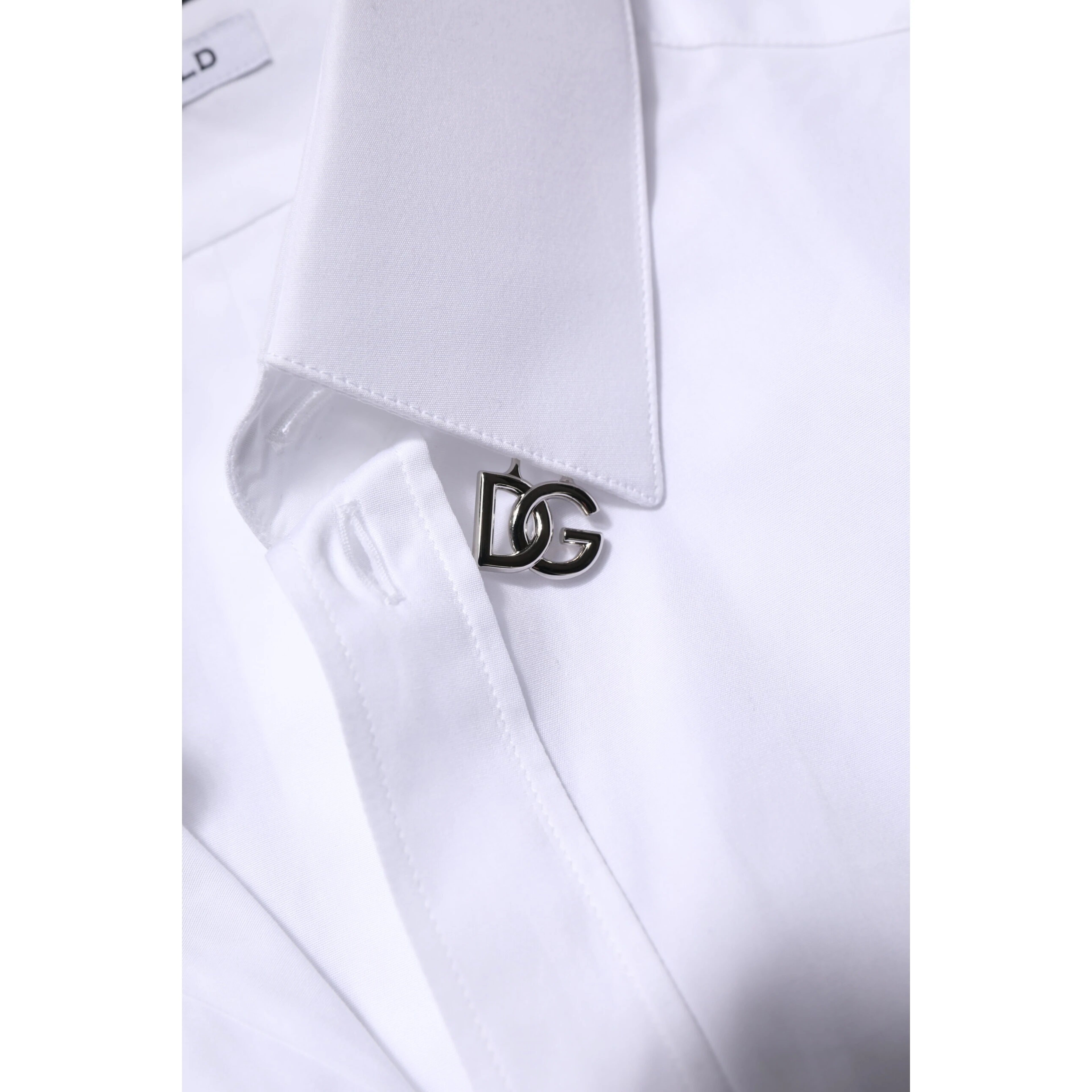 White Cotton GOLD Long Sleeves Formal Shirt