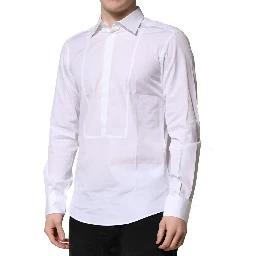 White Poplin Cotton Formal Men Dress Shirt