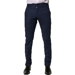Dark Blue Wool Dress Formal Pants