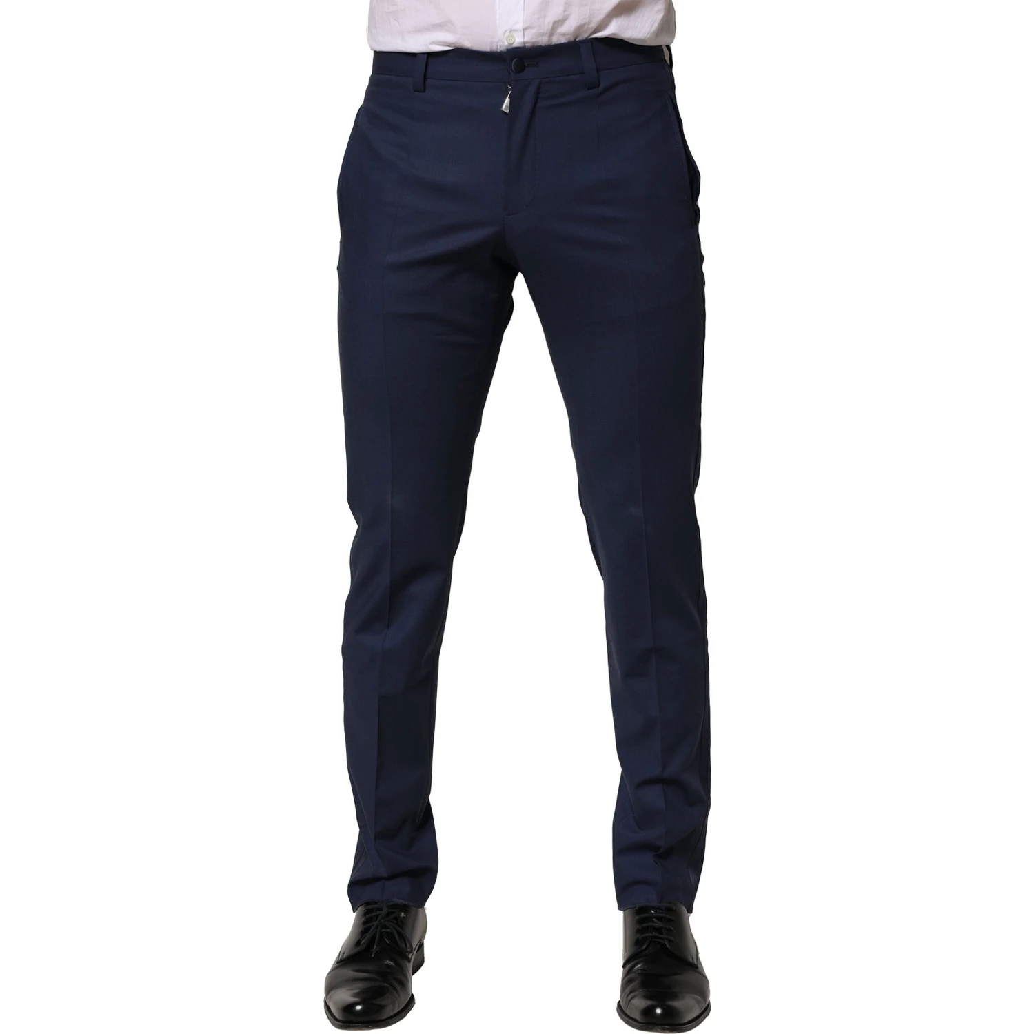 Dark Blue Wool Dress Formal Pants