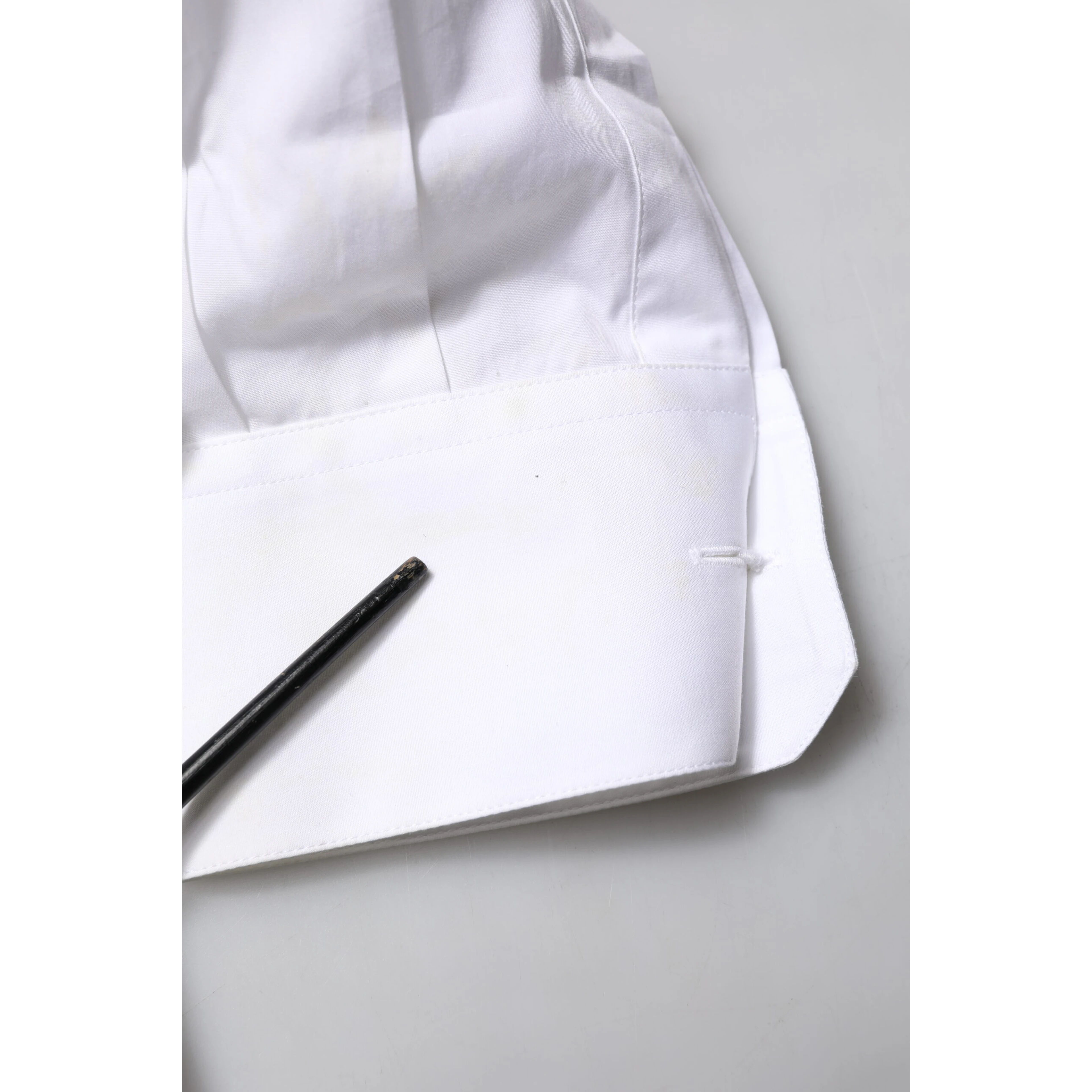 White GOLD Bib Poplin Dress Men Formal Shirt