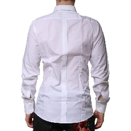 White GOLD Long Sleeves Dress Formal Shirt