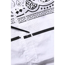 White MARTINI Bandana Print Formal Shirt