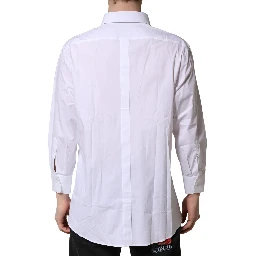 White GOLD Long Sleeves Dress Formal Shirt