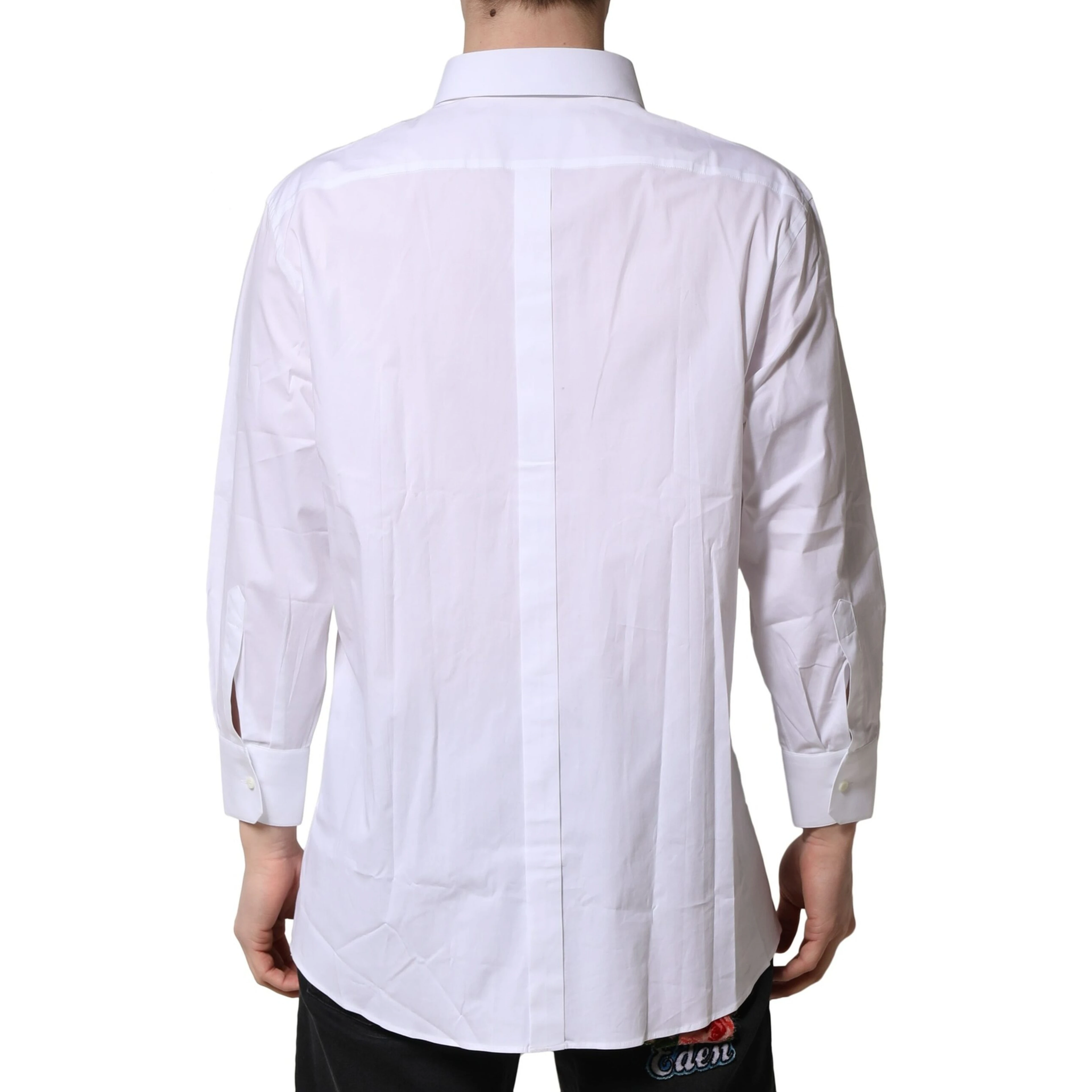 White GOLD Long Sleeves Dress Formal Shirt