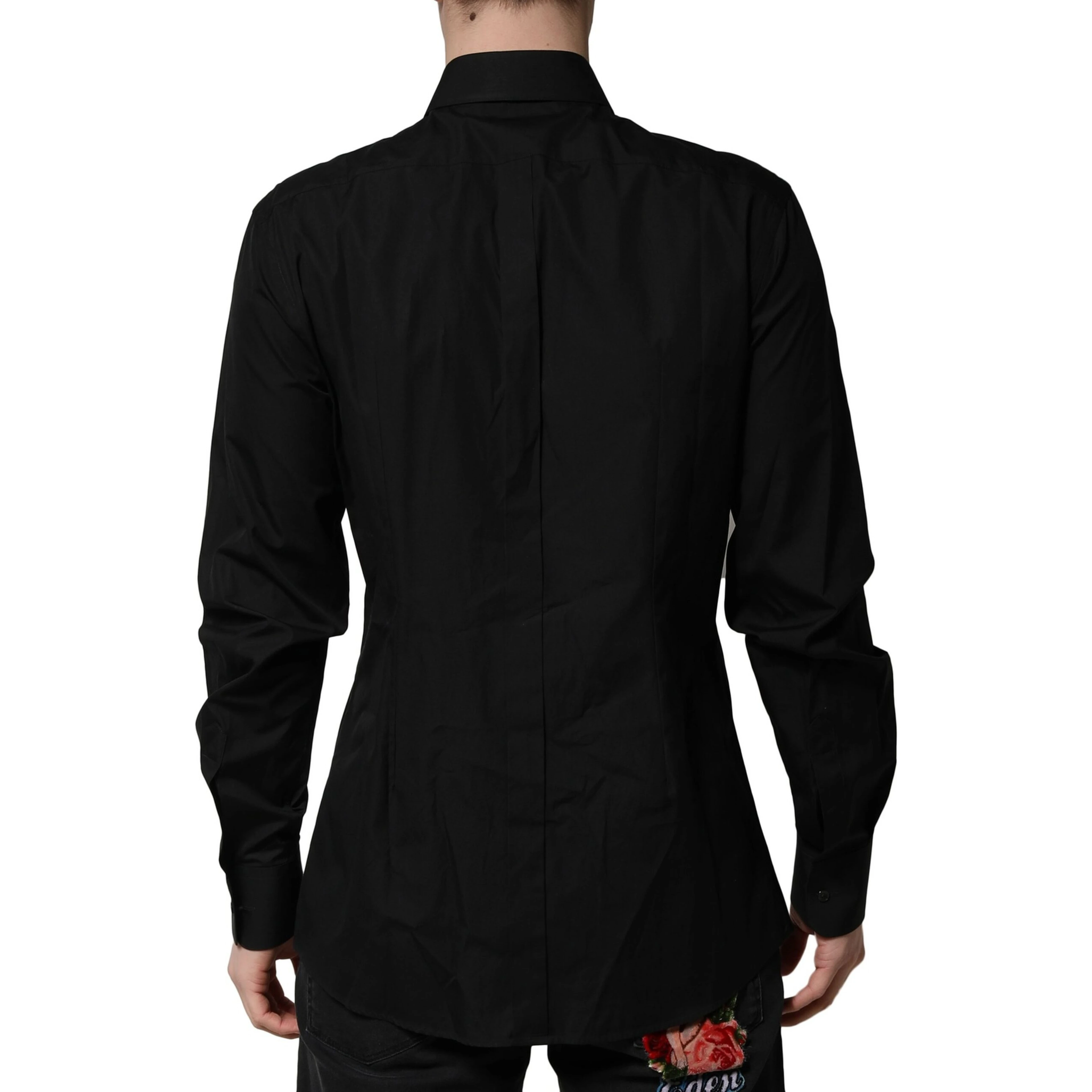 Black Crystal GOLD Formal Men Dress Shirt