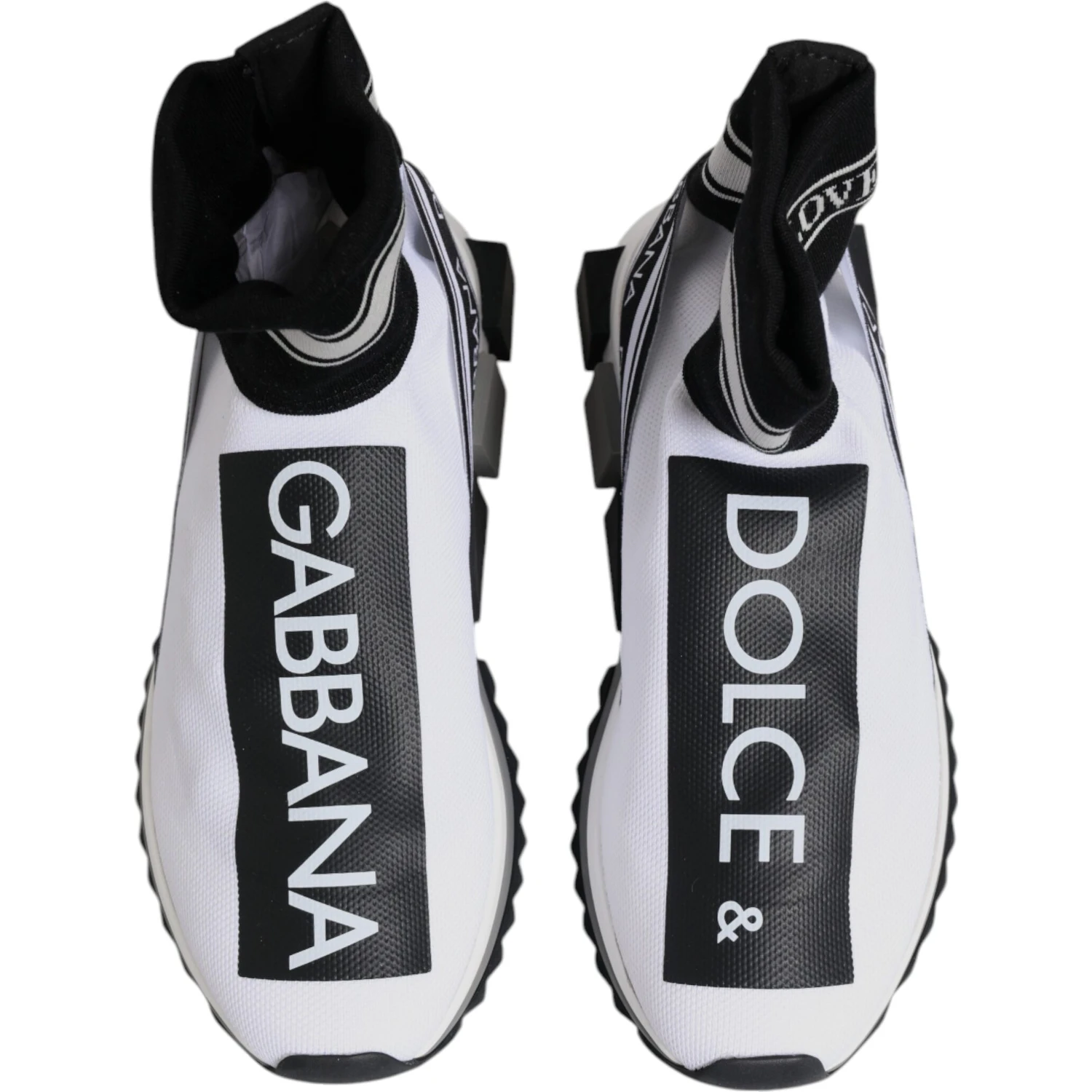 White Black Sorrento Socks Sneakers Shoes
