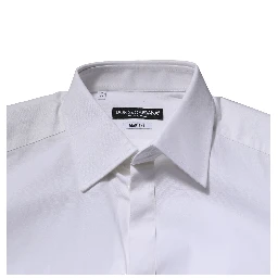 White MARTINI Long Sleeves Dress Formal Shirt