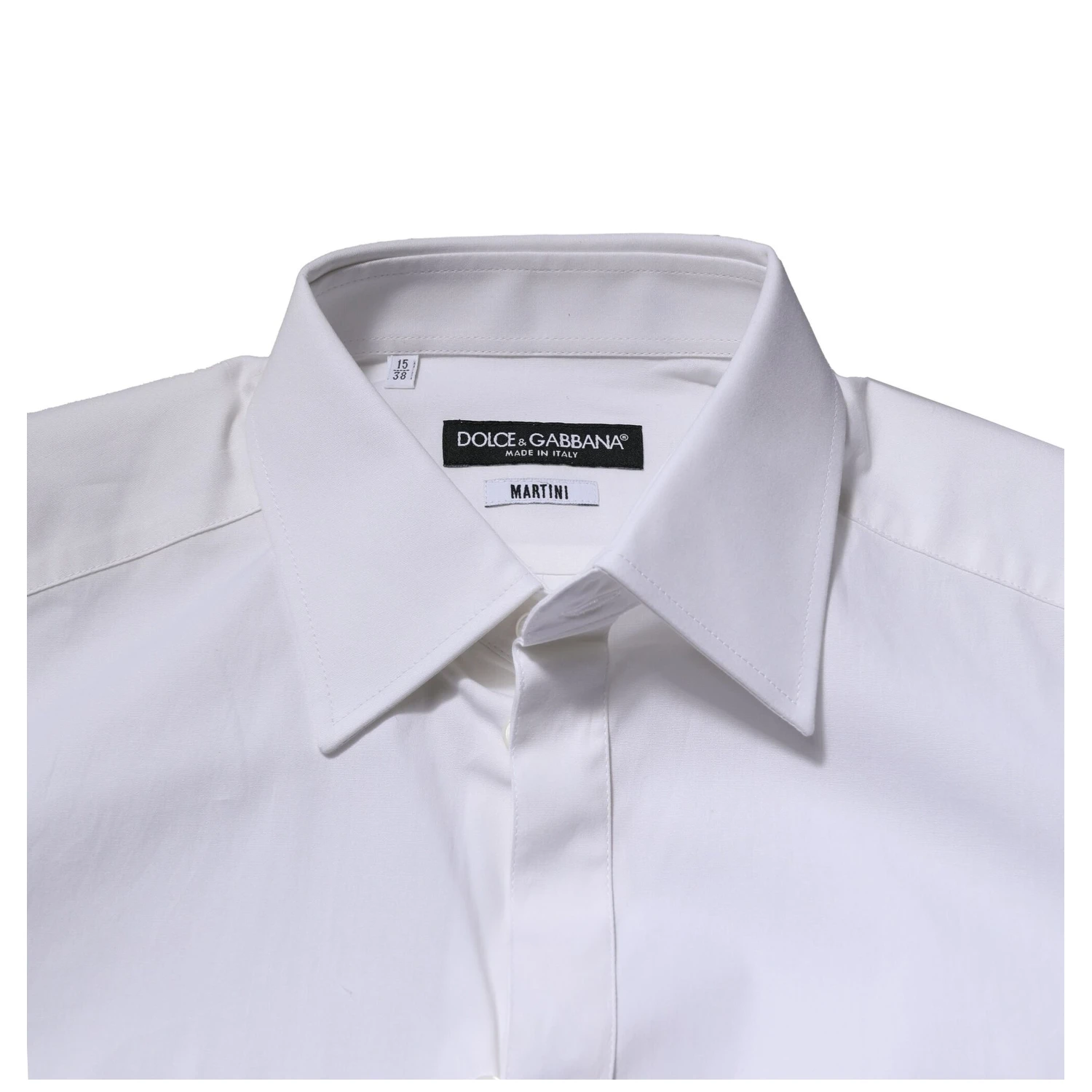 White MARTINI Long Sleeves Dress Formal Shirt