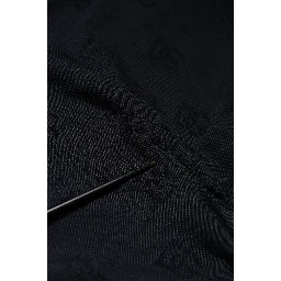 Black Silk Crew Neck Sweatshirt Sweater