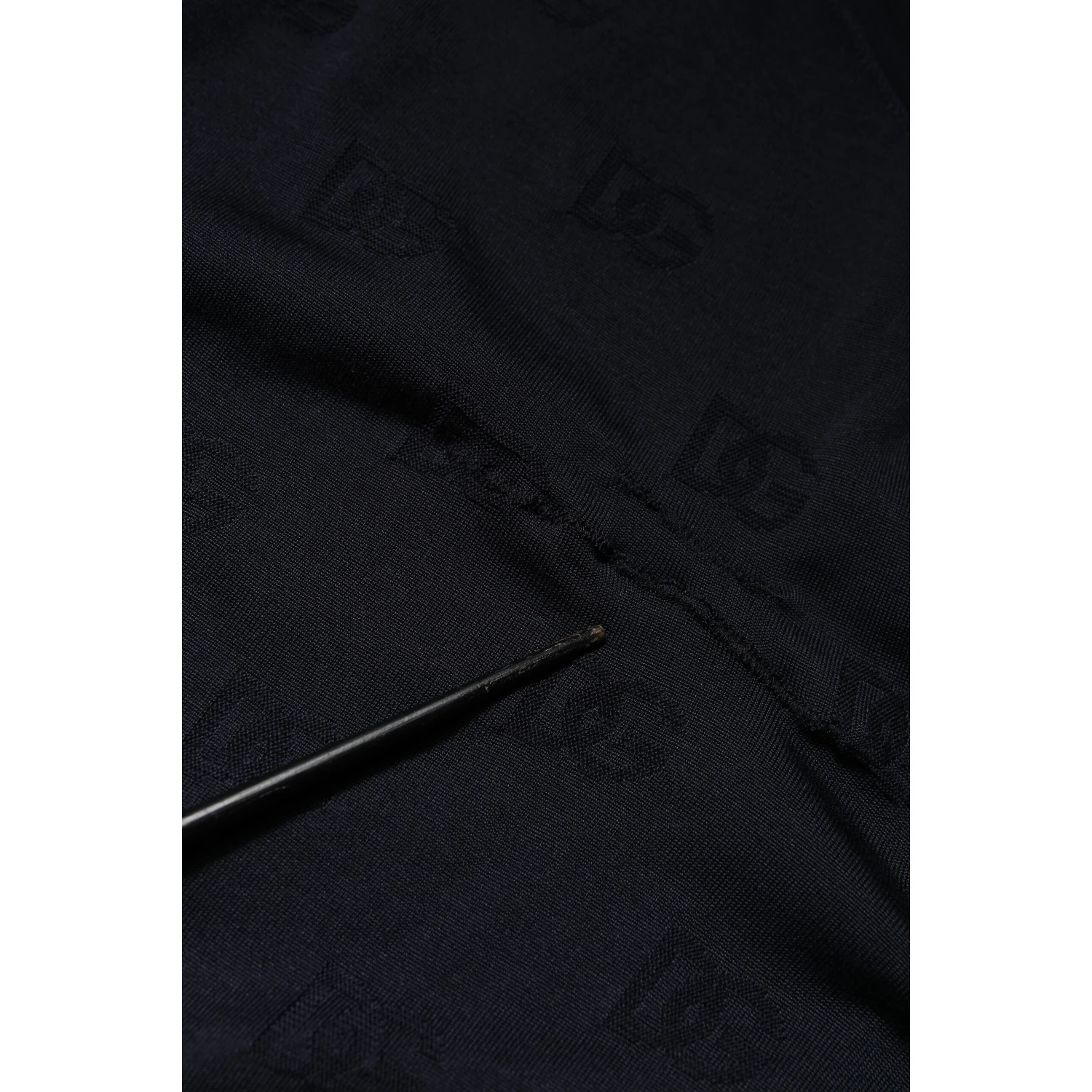 Black Silk Crew Neck Sweatshirt Sweater