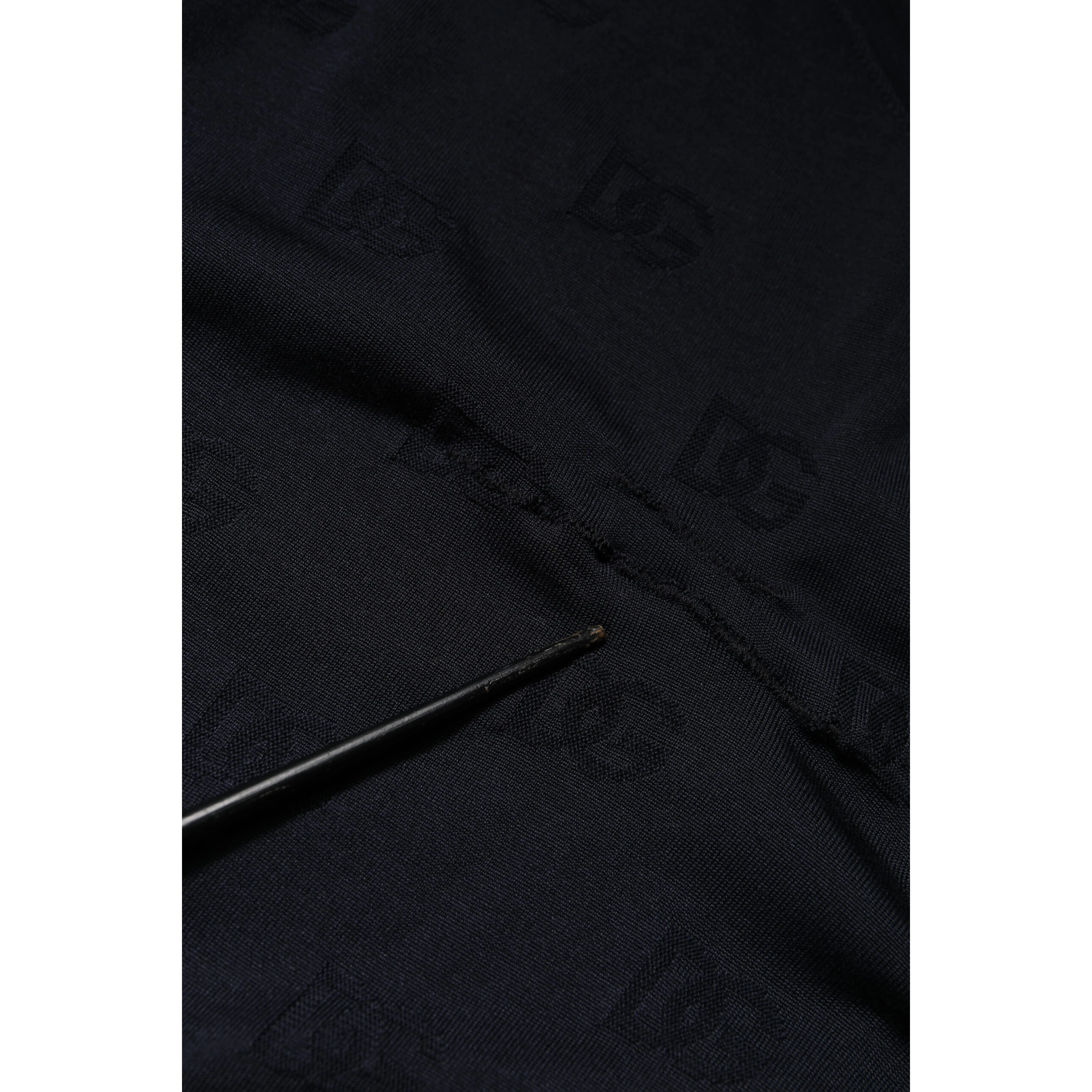 Black Silk Crew Neck Sweatshirt Sweater