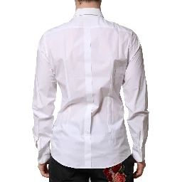 White Cotton Long Sleeves Dress Formal Shirt